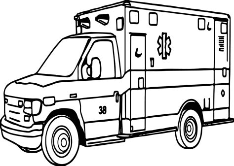 Free Printable Ambulance Coloring Pages 